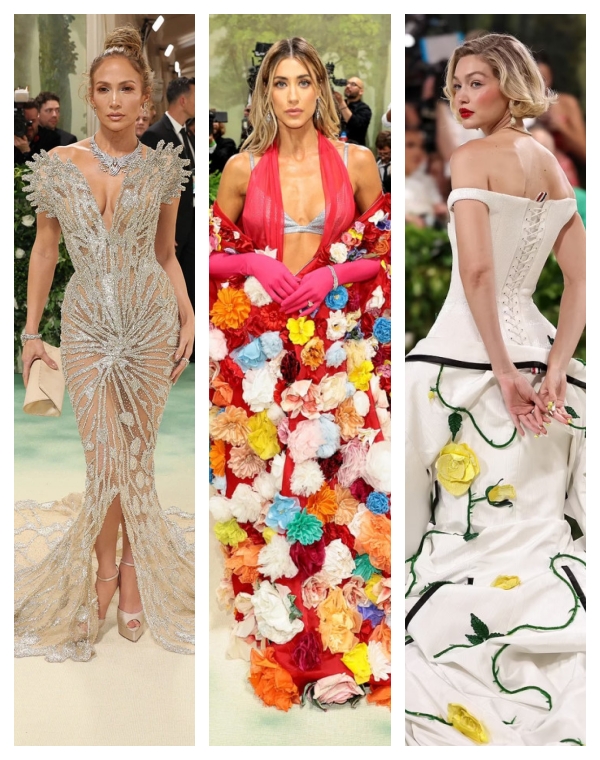 Tiệc thời trang lớn nhất hành tinh Met Gala 2024: Jennifer Lopez, Ariana Grande trong vườn cổ tích